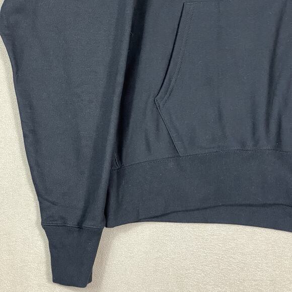 Champion Hoodie Mens XL Black Captain Morgan Print Long Sleeve Reverse Weave - Picture 7 of 10